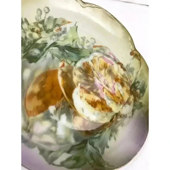 VTG JHR Bavaria Hand Painted 7” Dessert Plate Floral Design Gold Trim - Picture 6 of 11